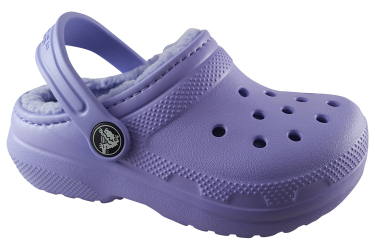 Crocs Classic Lined G 207009 Digital Violet Girls Slippers