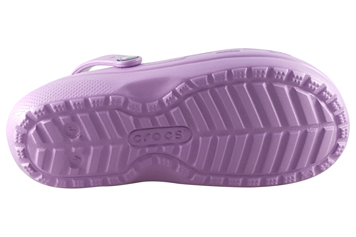 crocs classic lined g orchid sole