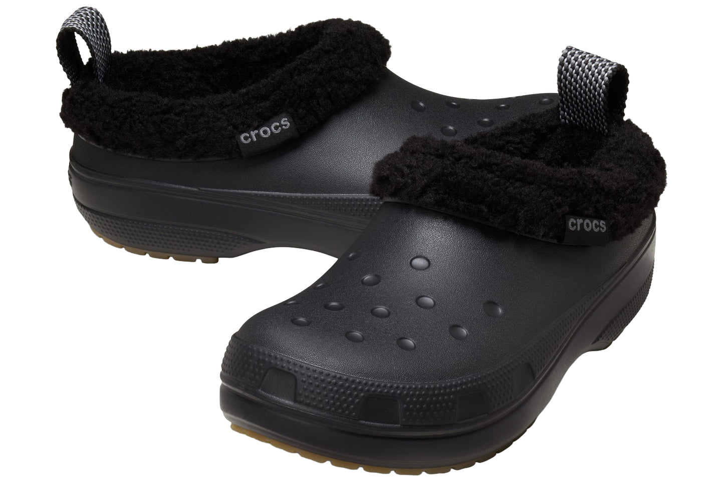 Crocs Classic Lined Shorty M Black Mens Slippers