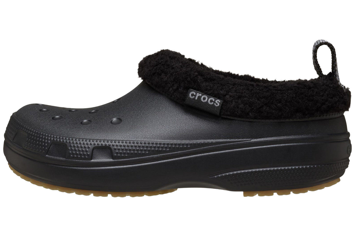 Crocs Classic Lined Shorty M Black Mens Slippers