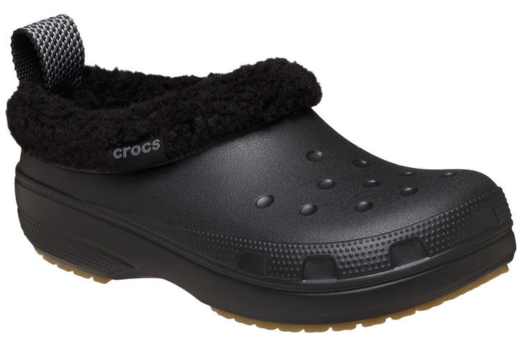Crocs Classic Lined Shorty M Black Mens Sandals