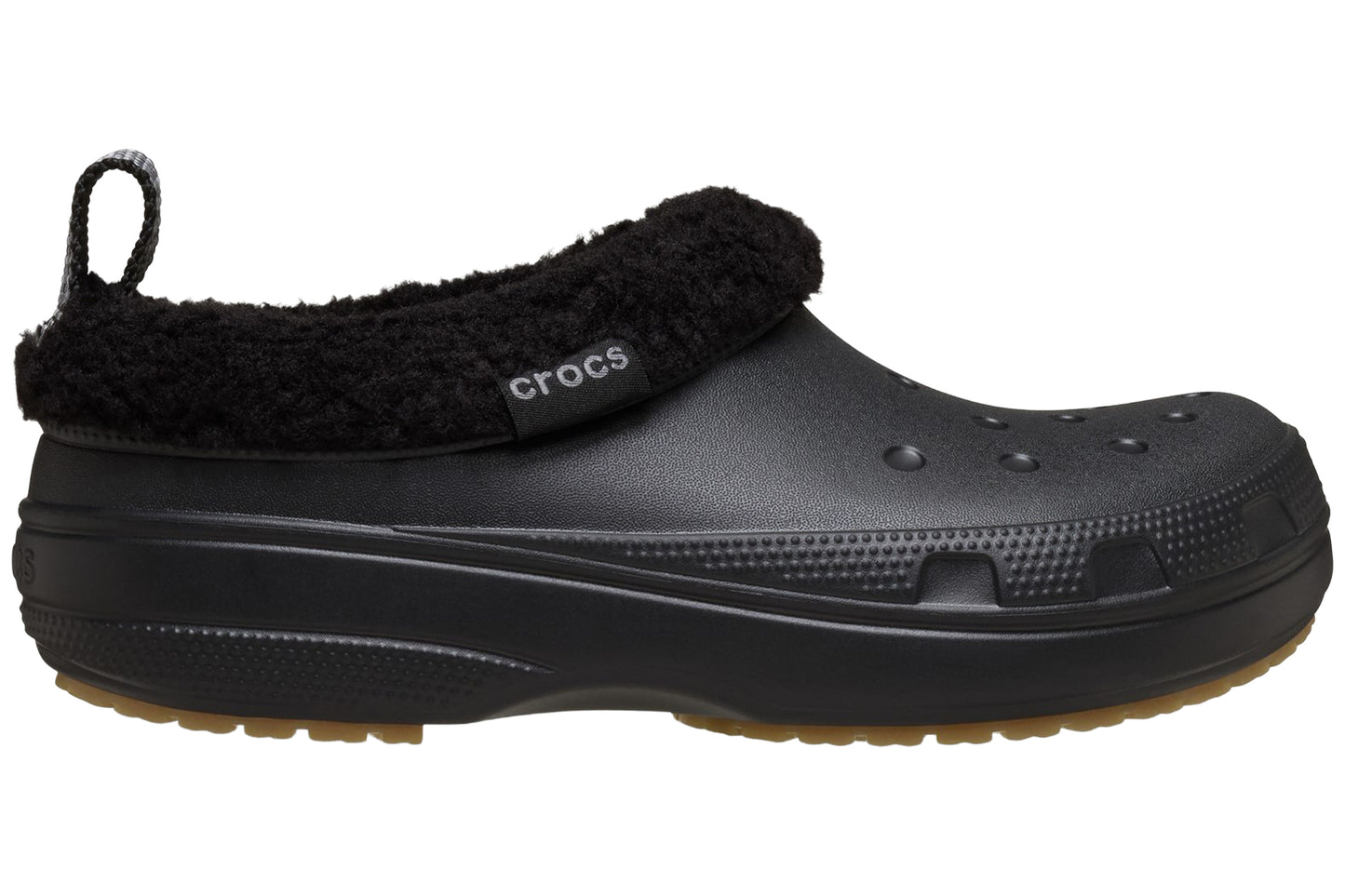 Crocs Classic Lined Shorty M Black Mens Slippers