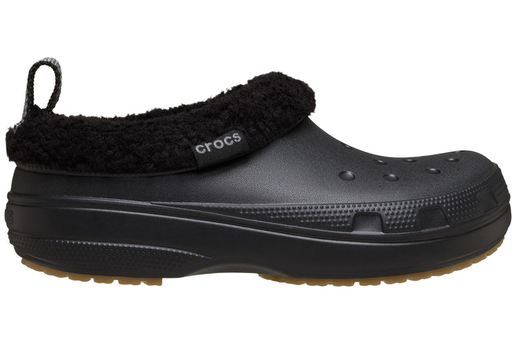 Crocs Classic Lined Shorty W Black Womens Sandals