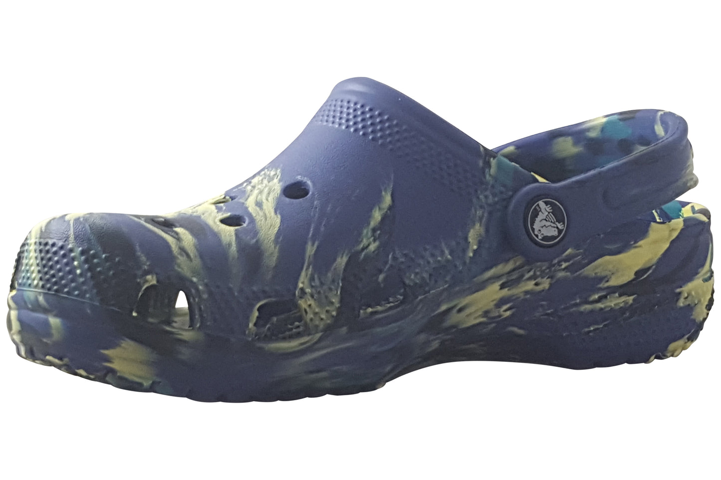 Crocs Classic Marb B 207464-4RR Navy Teal Boys Sandals