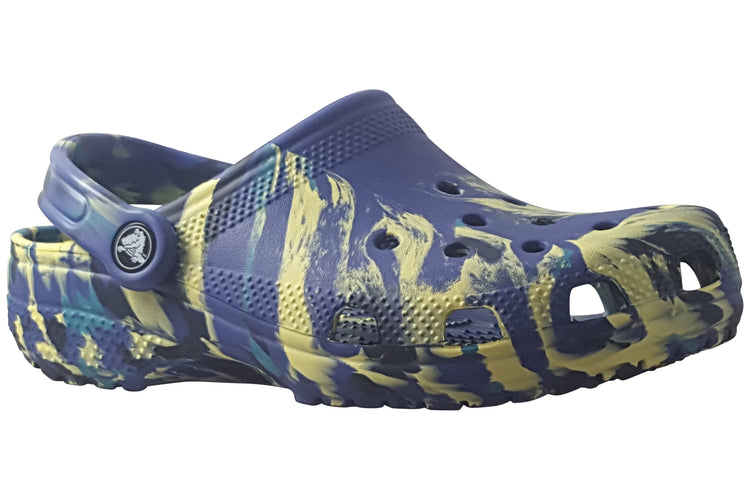 Crocs Classic Marb B 207464-4RR Navy Teal Boys Sandals