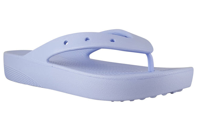 Crocs Classic Platform Flip 207714 Moon Jelly Womens Sandals
