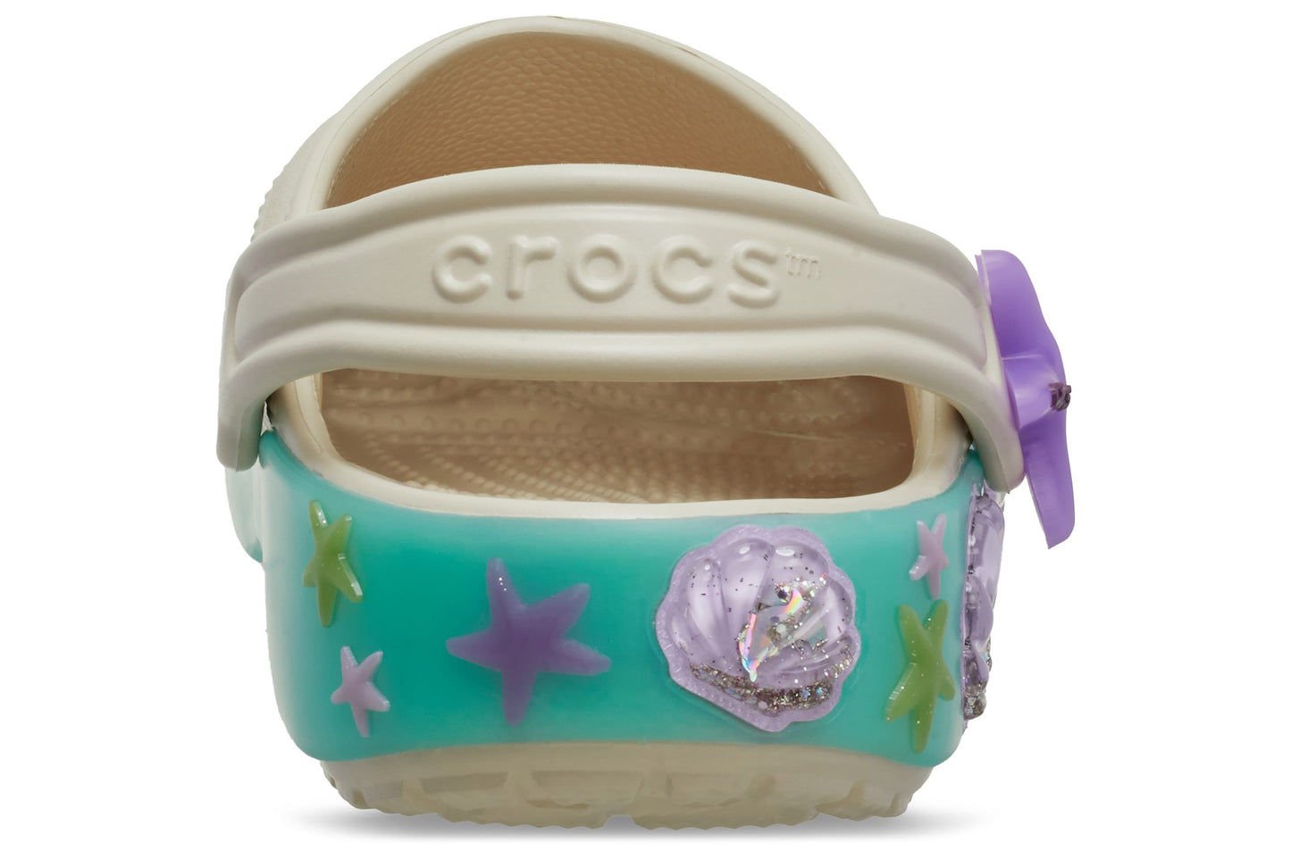 Crocs Classic Sea Sparkle Clog Frappe Girls Sandals