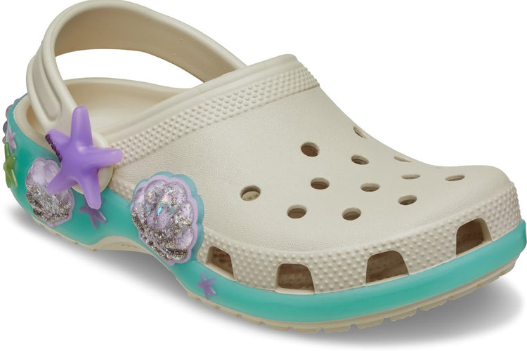 Crocs Classic Sea Sparkle Clog Frappe Girls Sandals