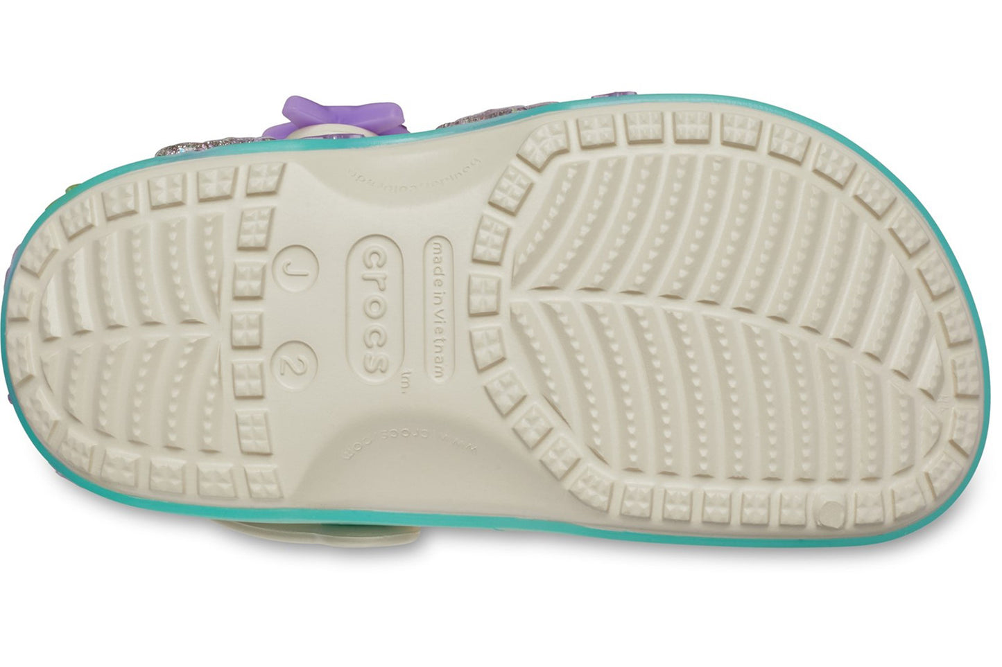 Crocs Classic Sea Sparkle Clog Frappe Girls Sandals