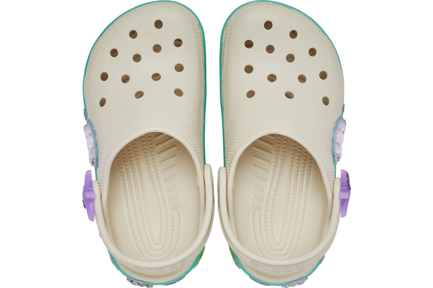 Crocs Classic Sea Sparkle Clog Frappe Girls Sandals