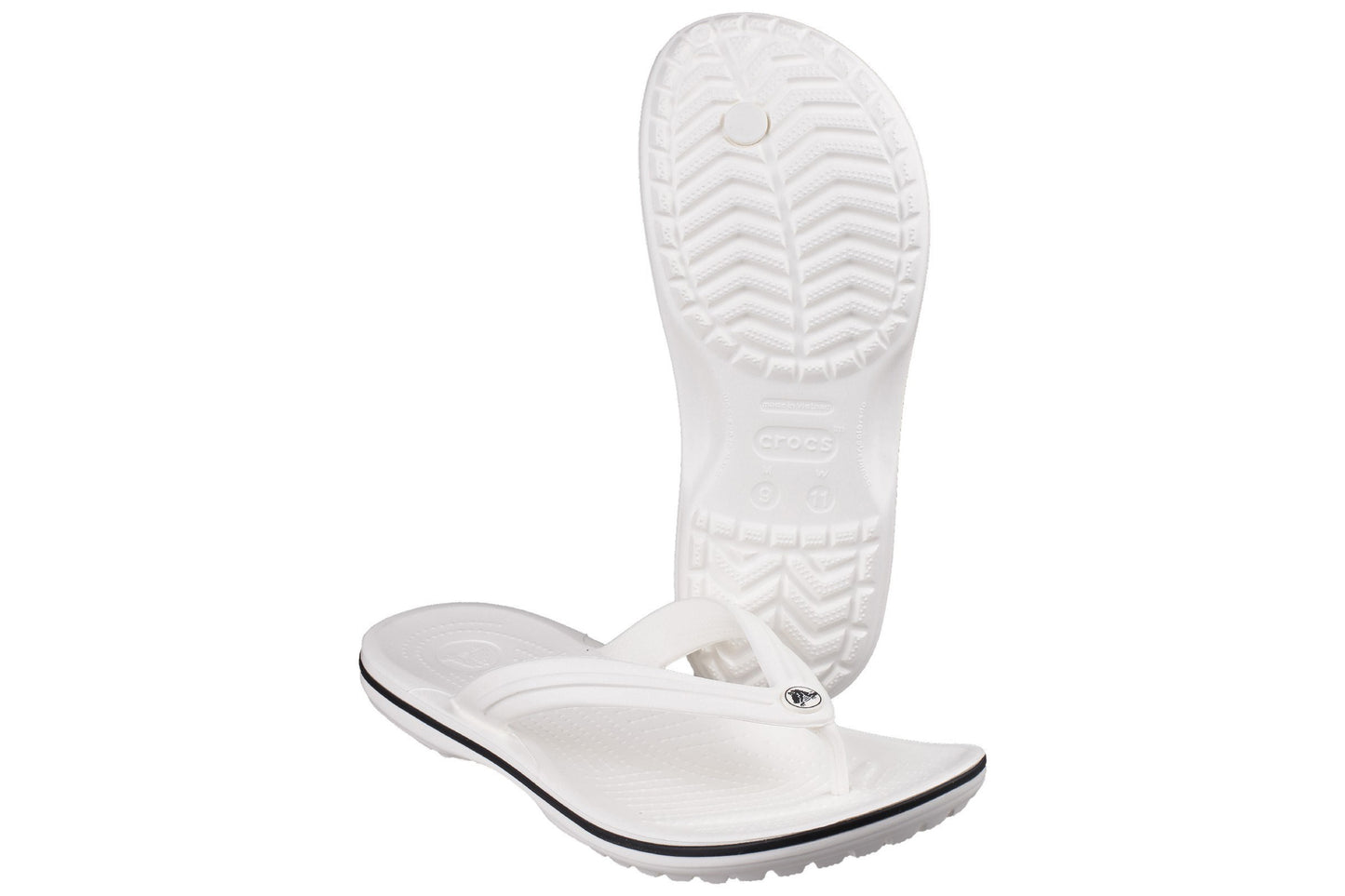 Crocs Crocband Flip W White Womens Sandals