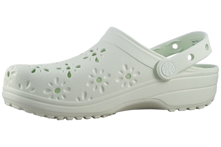 Crocs Floral Cut Clog 210927 Jade Tint Womens Sandals