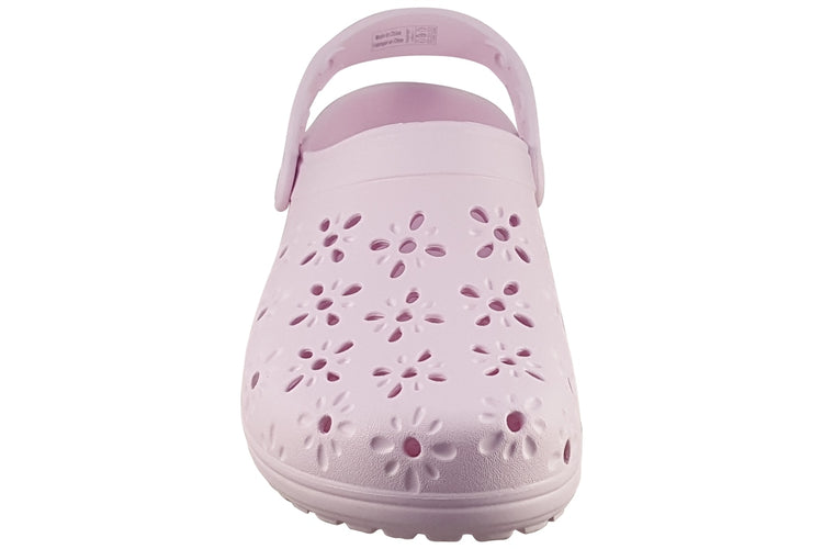 Crocs Floral Cut Clog 210927 Pink Milk Womens Sandals