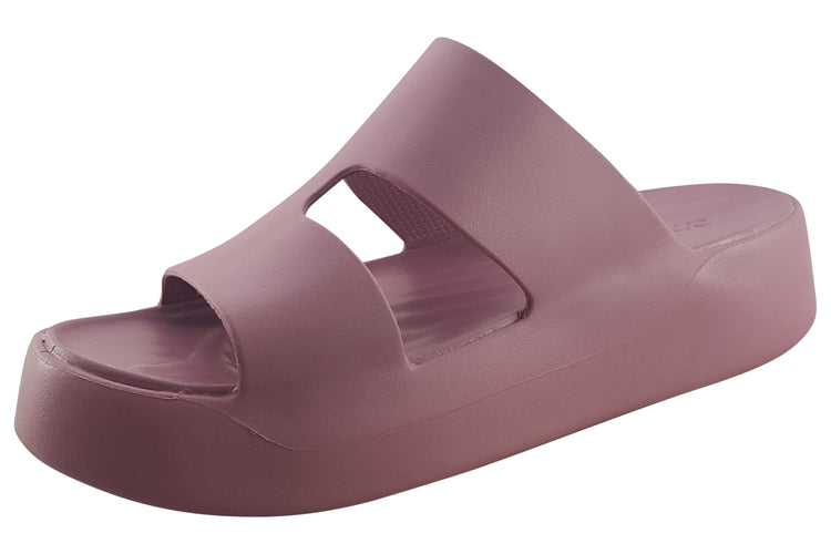 Crocs Getaway Platform H-Strap 209409 Cassis Womens Sandals