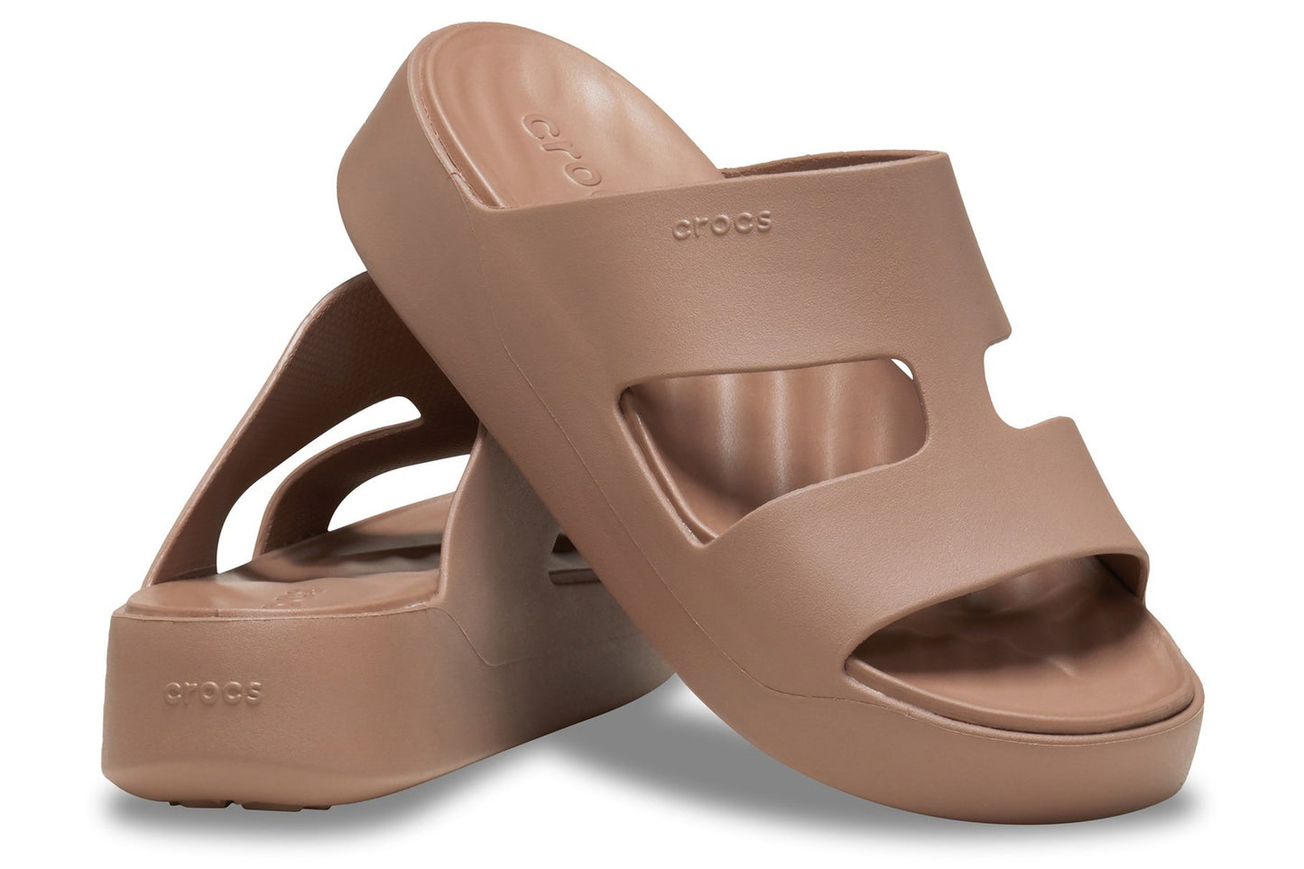 Crocs Getaway Platform H-Strap Latte Womens Sandals