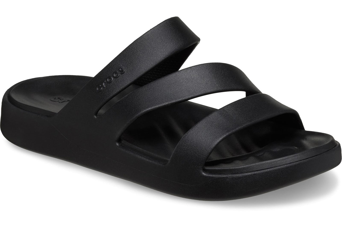 Crocs Getaway Strappy Black Womens Sandals
