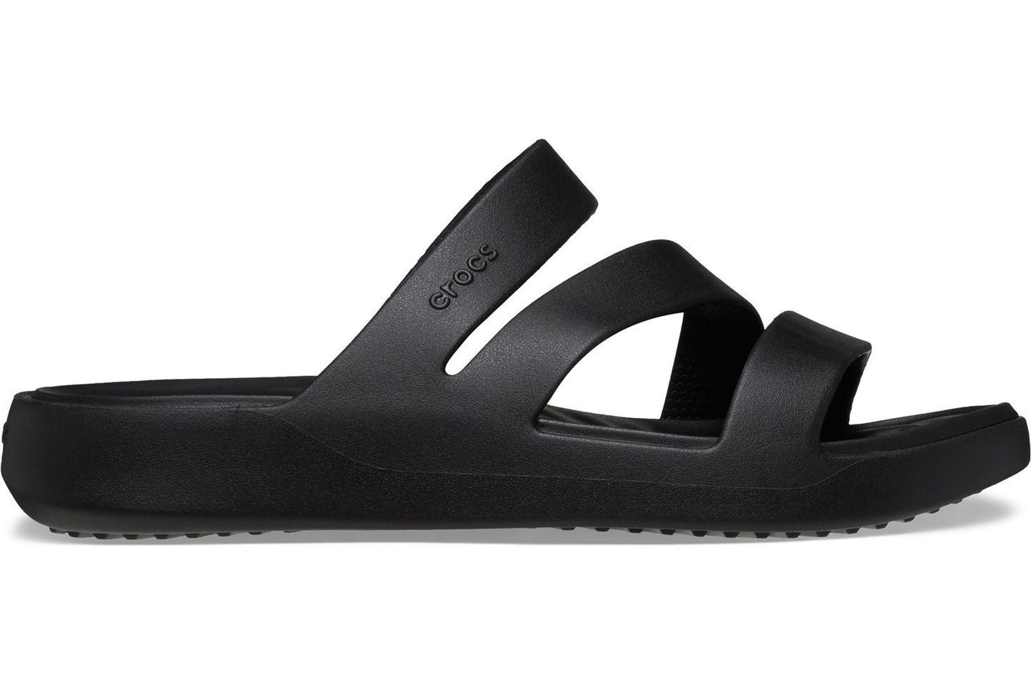 Crocs Getaway Strappy Black Womens Sandals