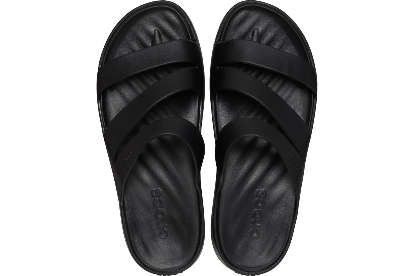Crocs Getaway Strappy Black Womens Sandals