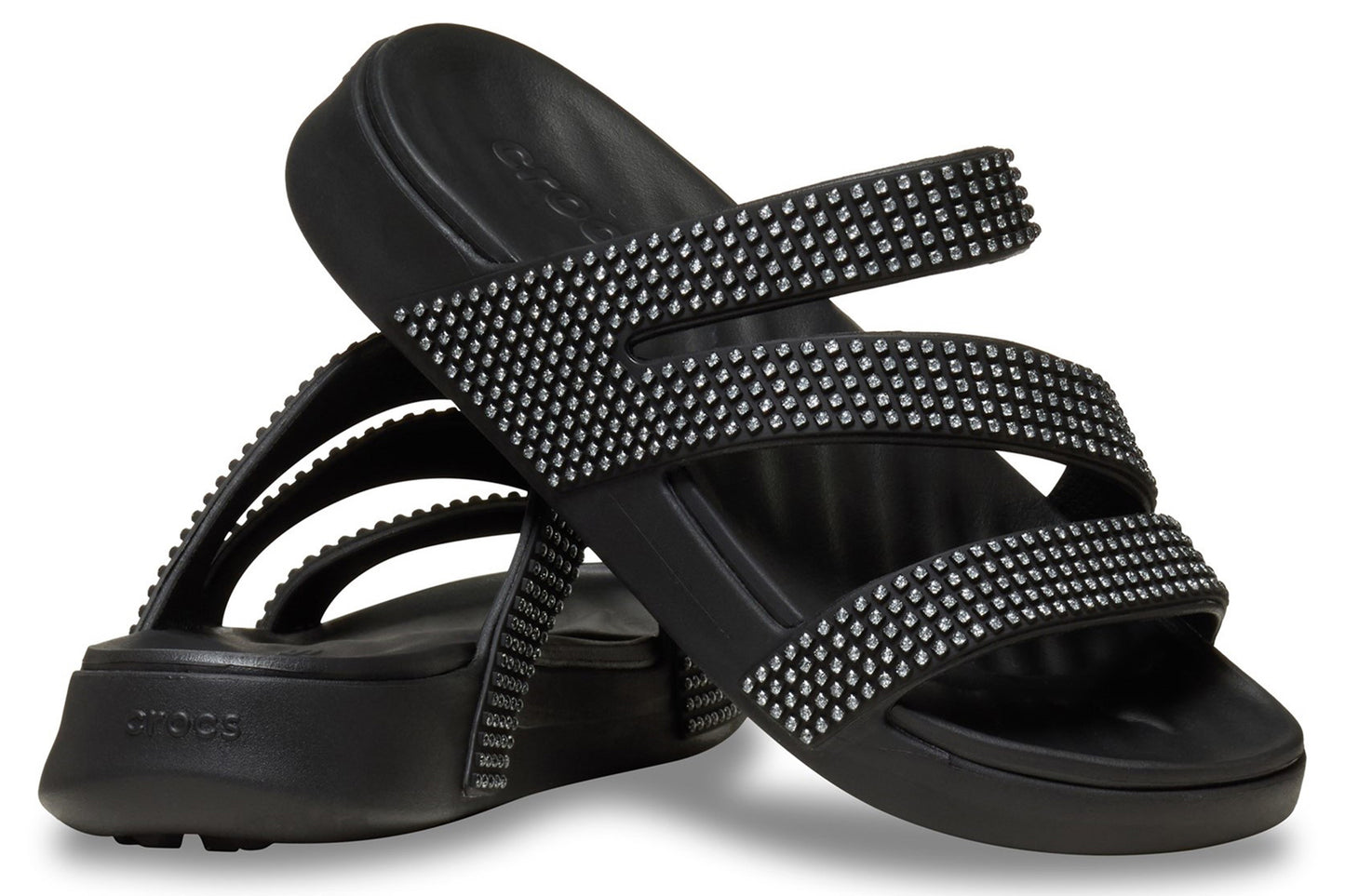 Crocs Getaway Strappy Black Womens Sandals