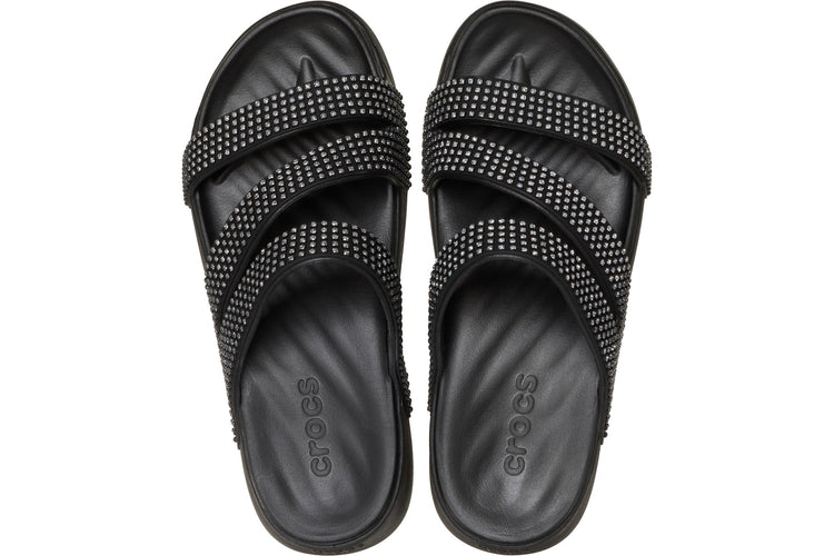 Crocs Getaway Strappy Black Womens Sandals