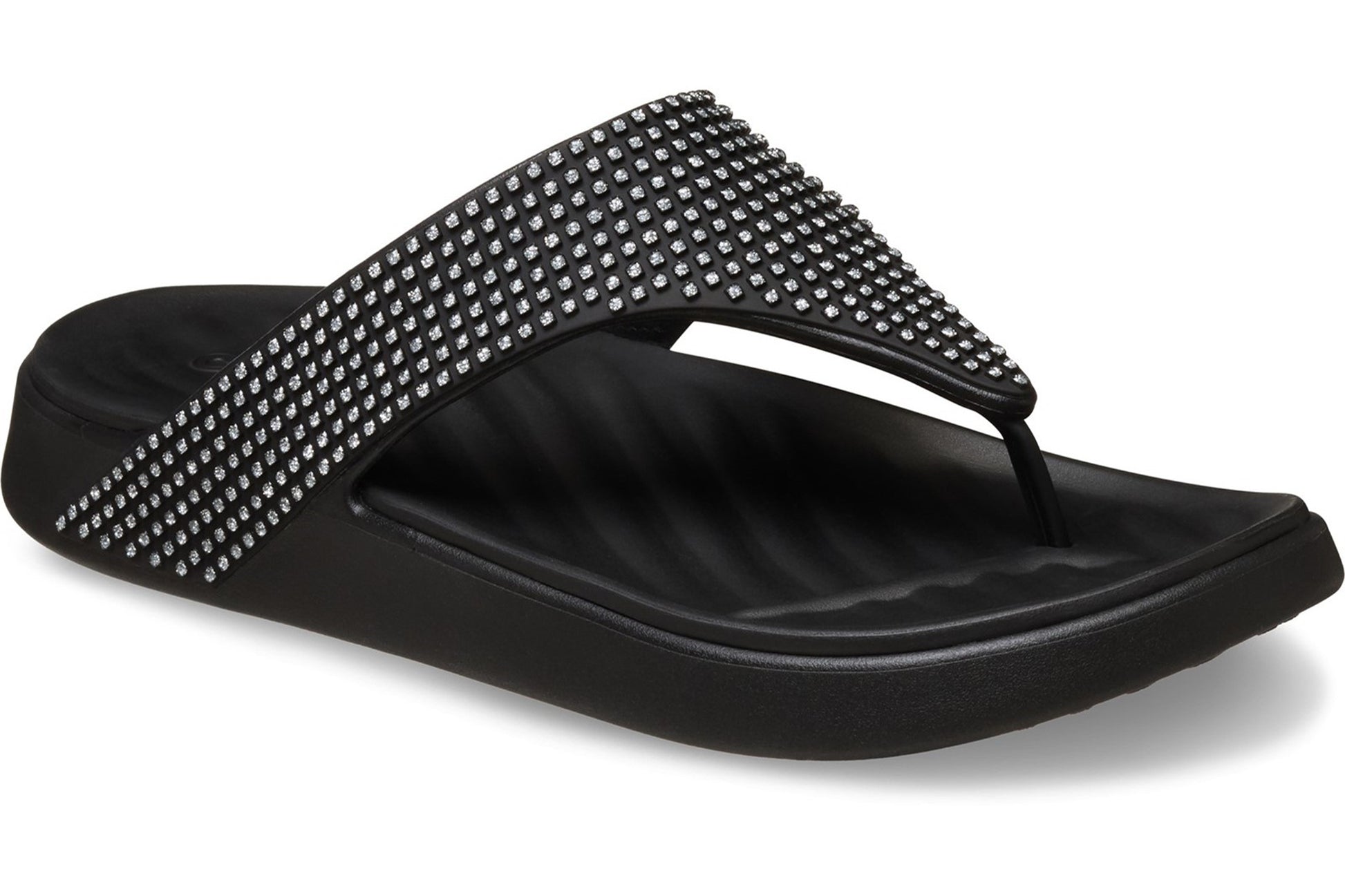 crocs-getaway-triangle-flip-black-toe-post-ladies-summer-right-angle