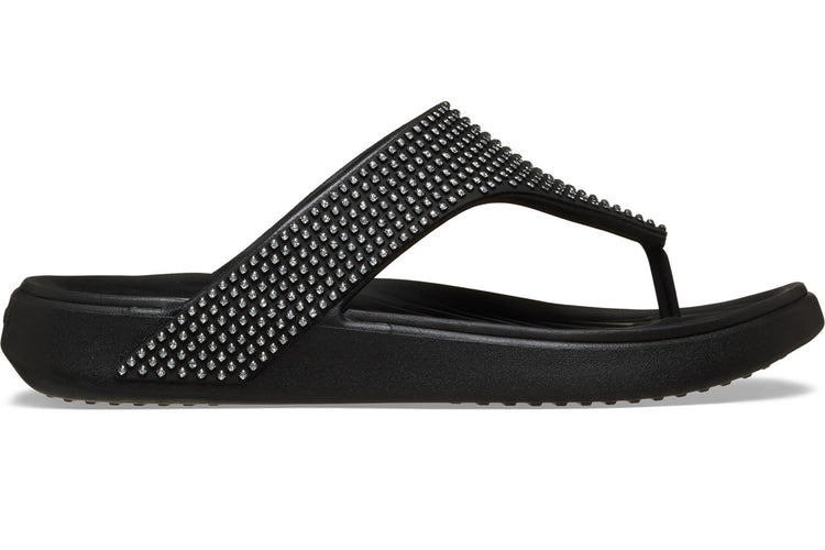 Crocs Getaway Triangle Flip Black Womens Sandals