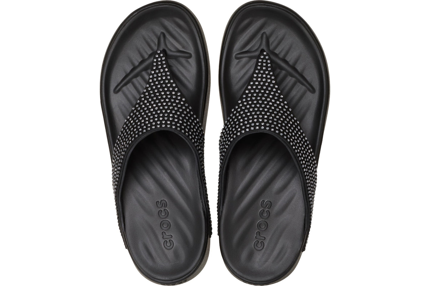 Crocs Getaway Triangle Flip Black Womens Sandals