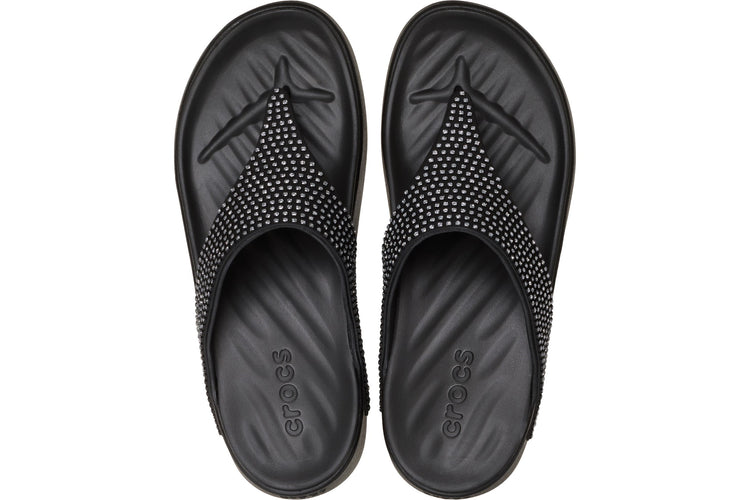 Crocs Getaway Triangle Flip Black Womens Sandals