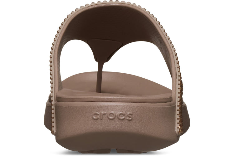 Crocs Getaway Triangle Flip Latte Womens Sandals