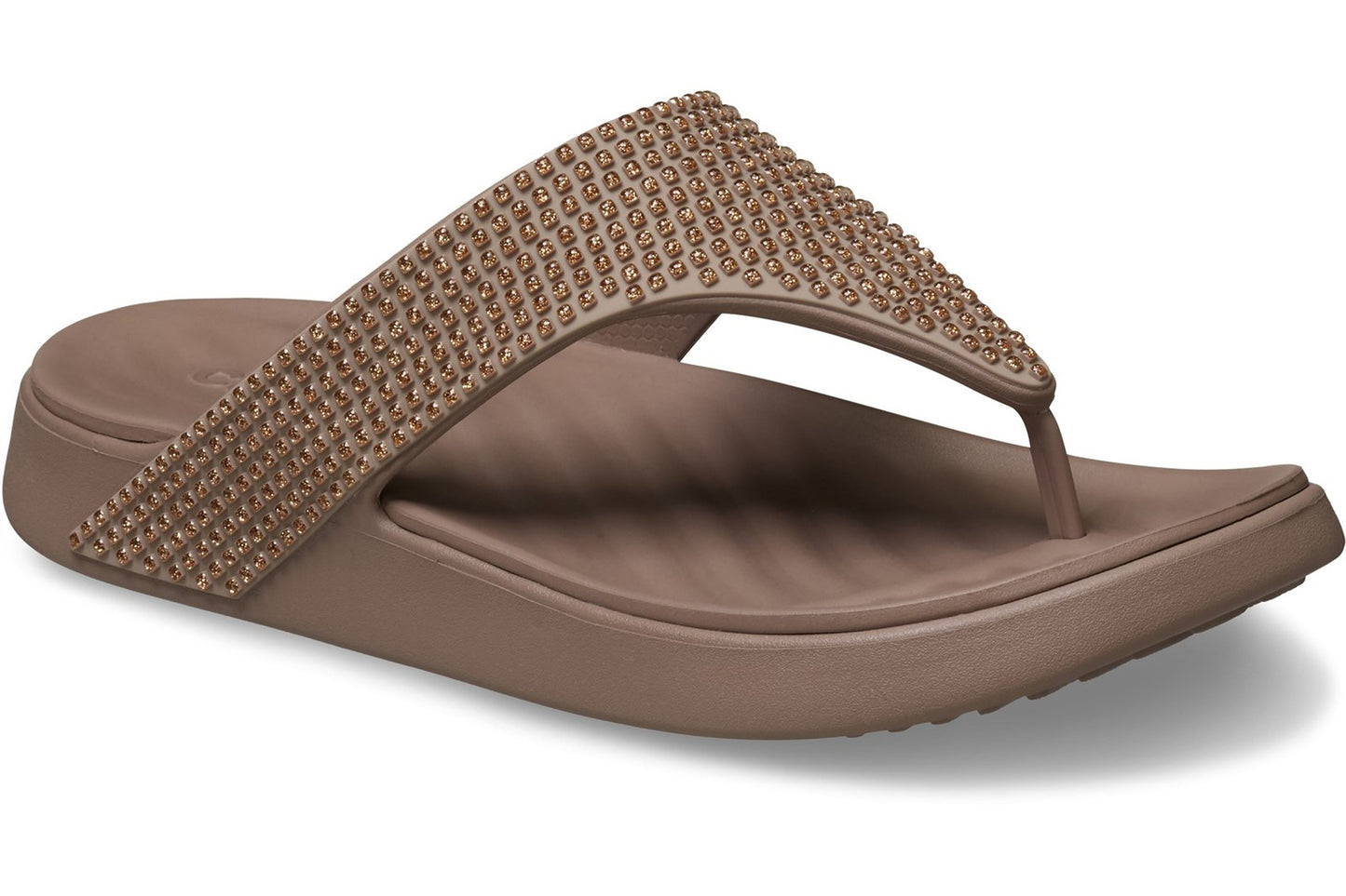 Crocs Getaway Triangle Flip Latte Womens Sandals