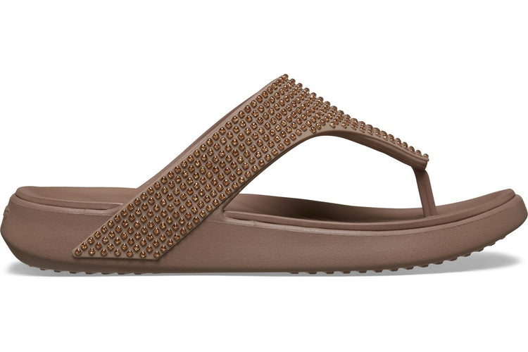 Crocs Getaway Triangle Flip Latte Womens Sandals