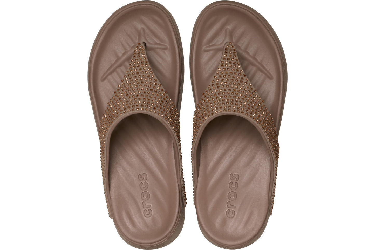 Crocs Getaway Triangle Flip Latte Womens Sandals