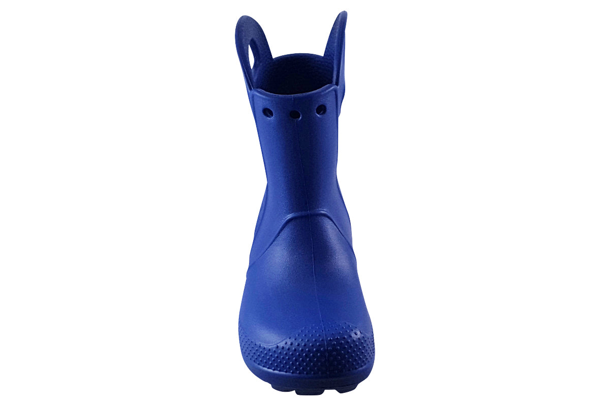 crocs handle it rain boot kids blue top