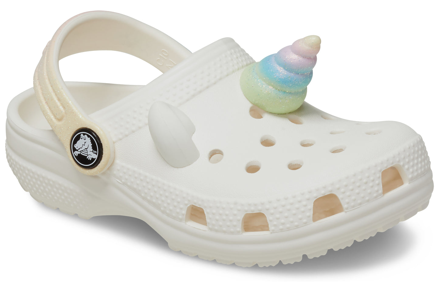 crocs i am rainbow unicorn girls sandals white rainbow right