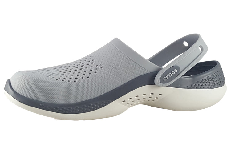 Crocs Lite Ride Clog 206708 Light Grey/Slate Grey Womens Sandals