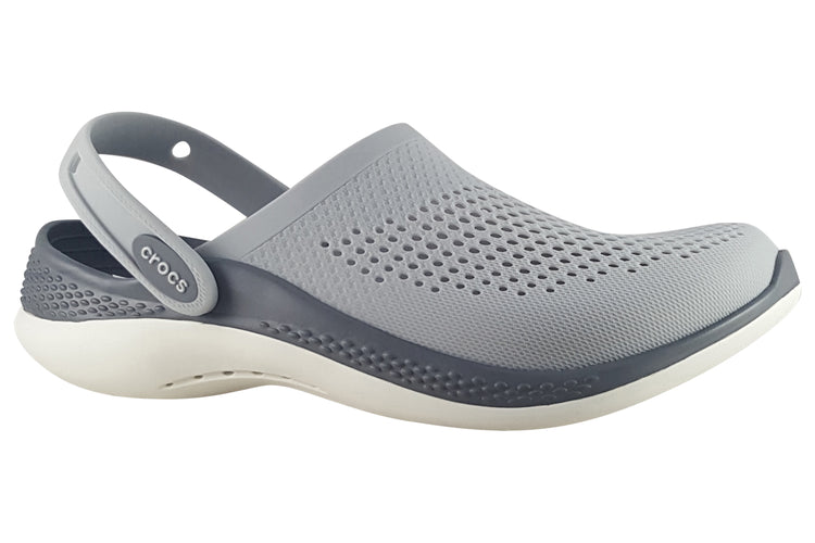 Crocs Lite Ride Clog 206708 Light Grey/Slate Grey Womens Sandals