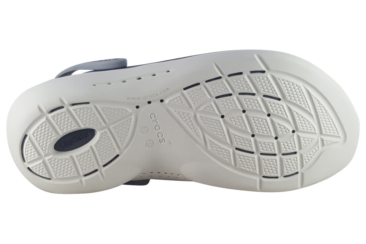 crocs lite ride clog light grey slate grey sole