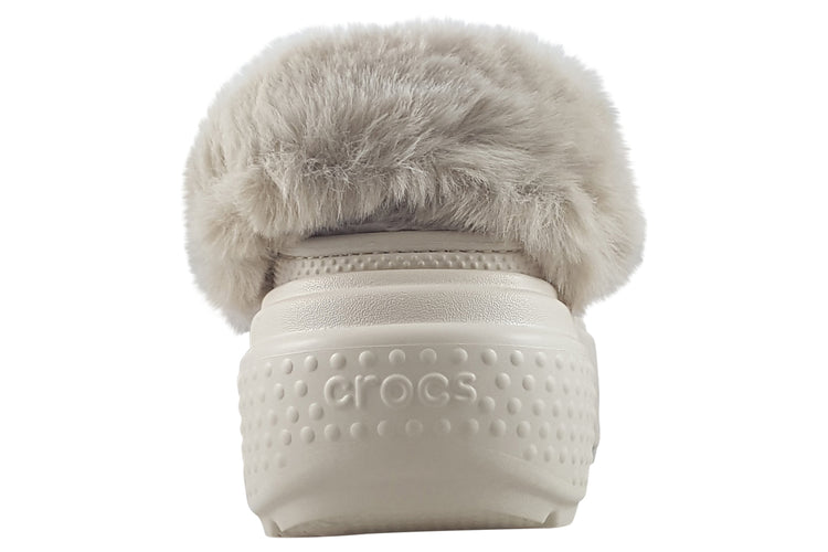 Crocs Stomp Lined Clog 208546 Stucco Womens Slippers