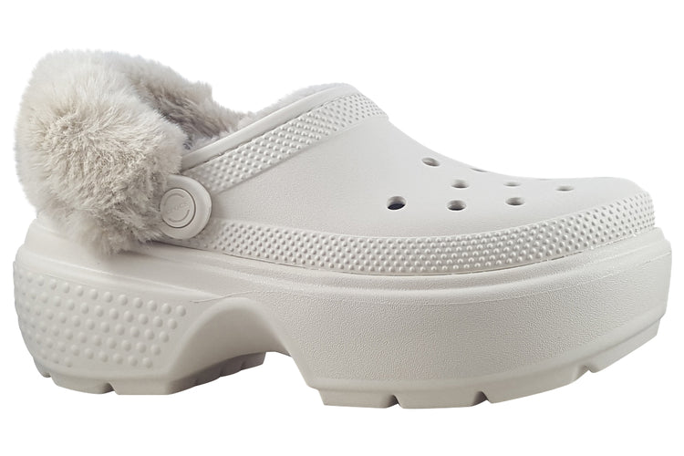 Crocs Stomp Lined Clog 208546 Stucco Womens Slippers