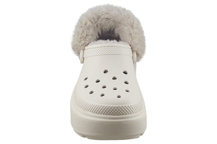 Crocs Stomp Lined Clog 208546 Stucco Womens Slippers