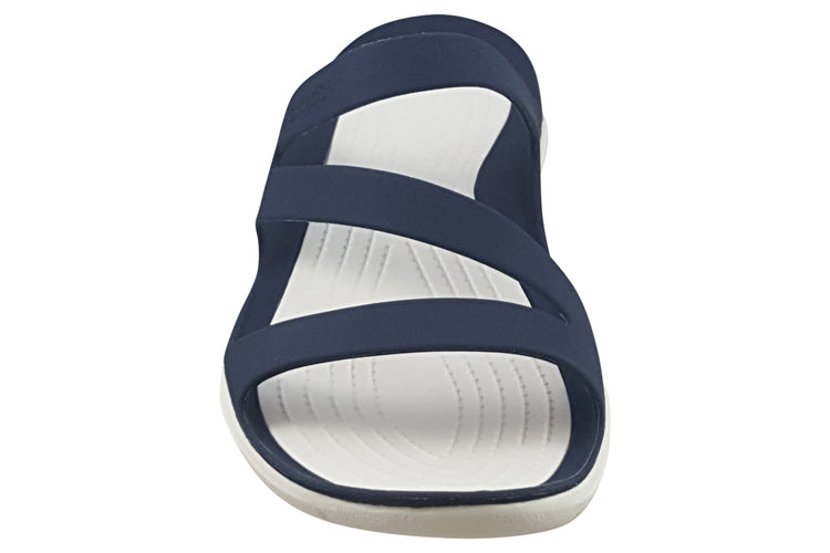 Crocs Swiftwater Sandal 203998 Navy/White Womens Sandals