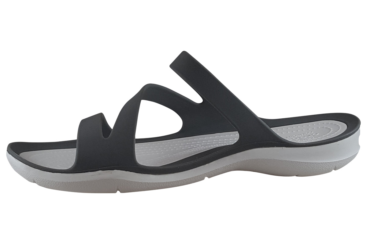 crocs swiftwater sdl smoke white left