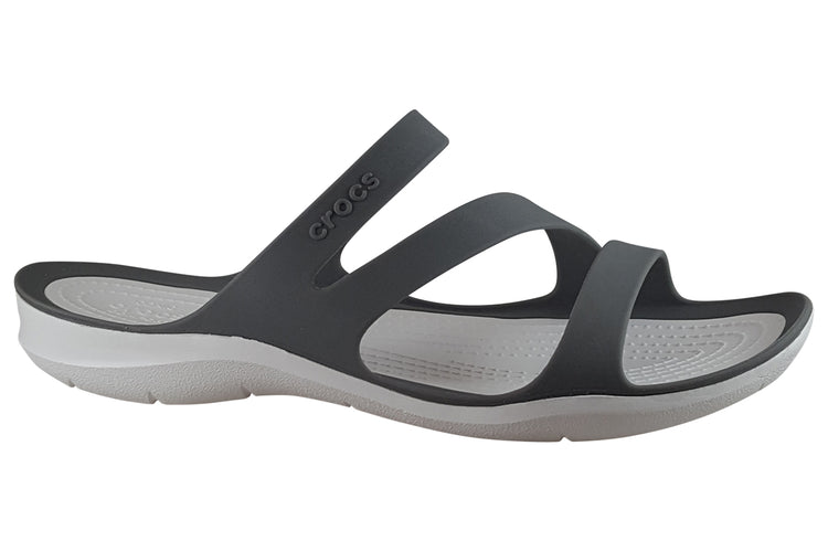 Crocs Swiftwater Sandal 203998 Smoke/White Womens Sandals