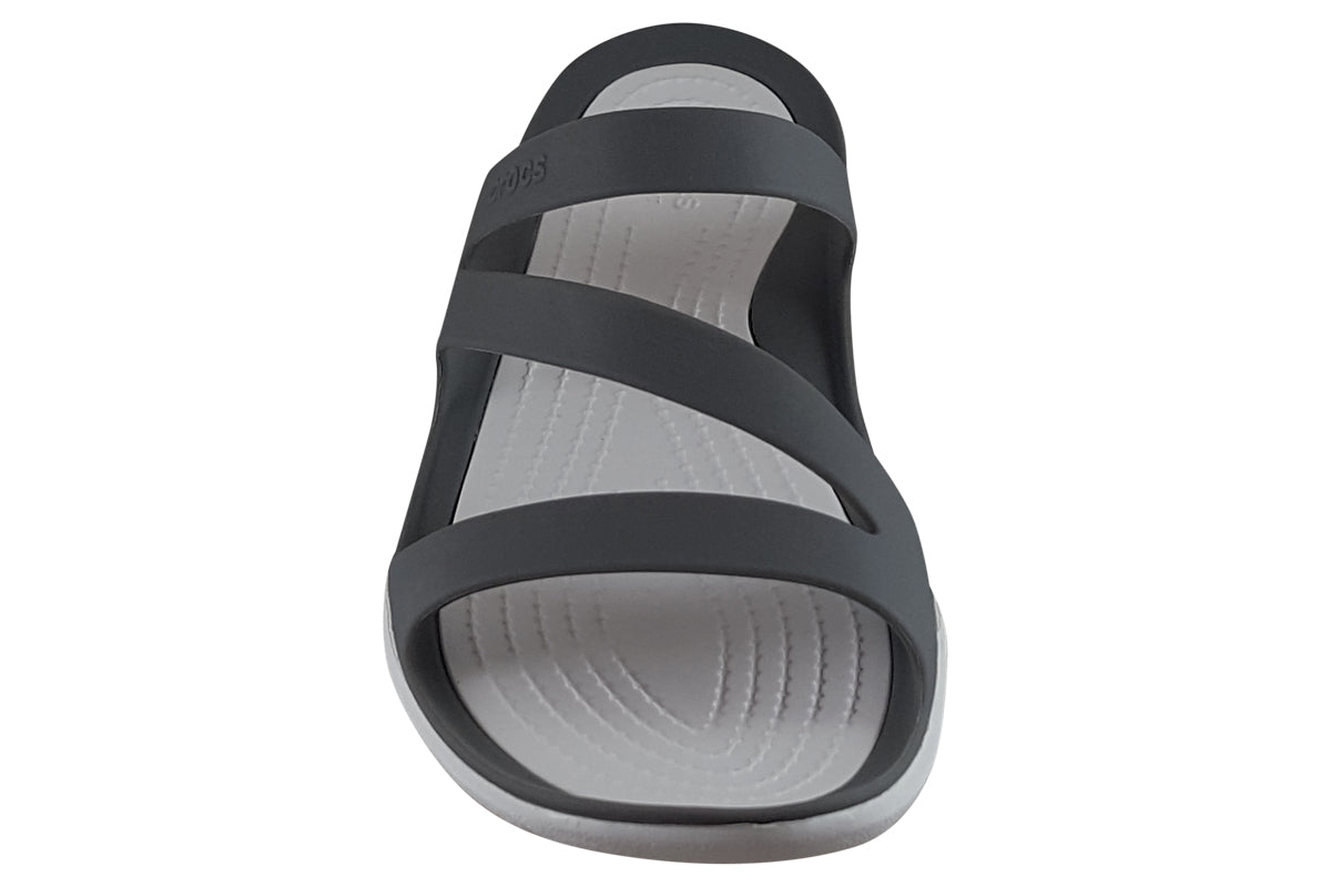 crocs swiftwater sdl smoke white top