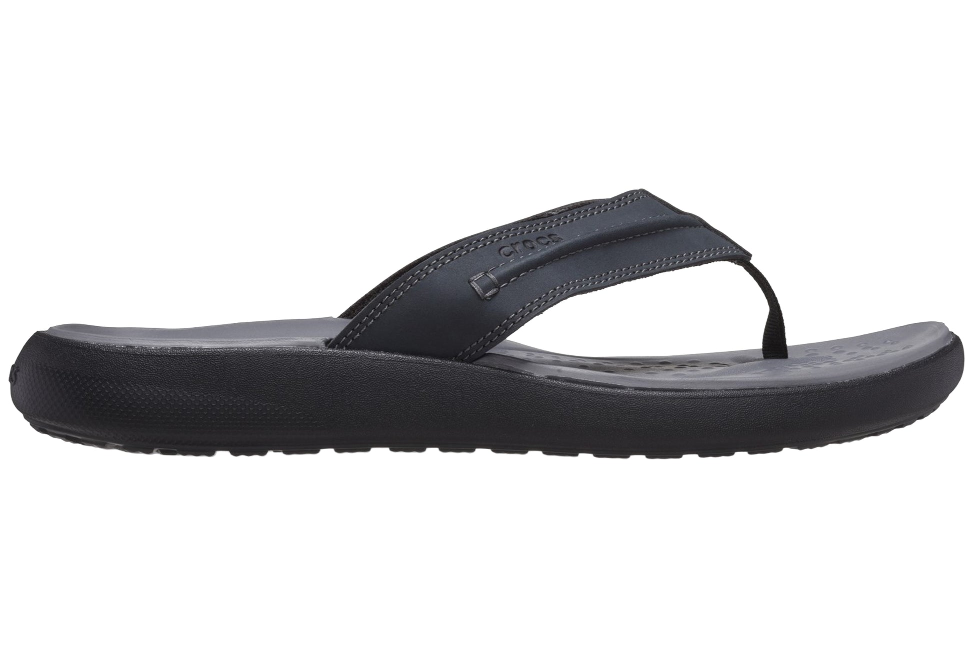 crocs-yukon-vista-ii-flip-black-sandal-mens-summer-right-flat