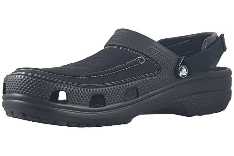 Crocs Yukon Vista Lite Ride Clog 207689 Black/Slate Grey Mens Sandals
