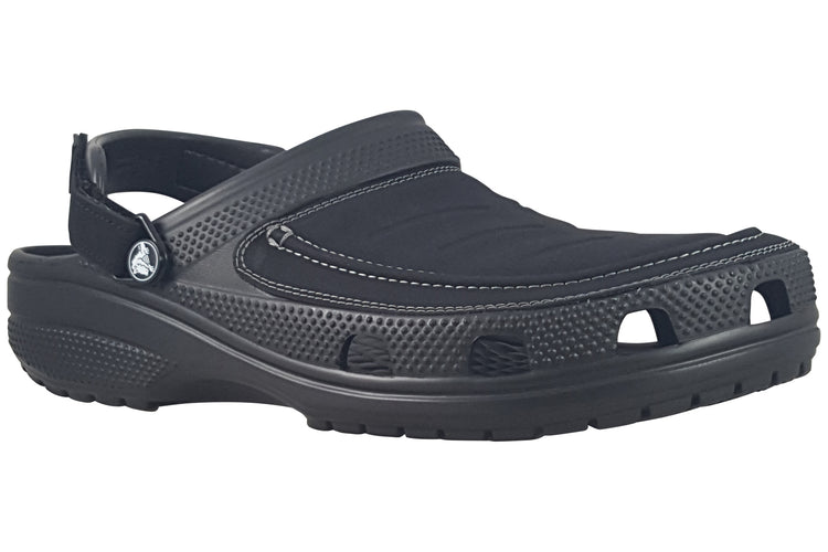 Crocs Yukon Vista Lite Ride Clog 207689 Black/Slate Grey Mens Sandals