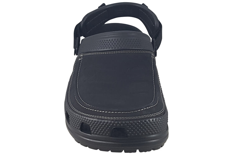 Crocs Yukon Vista Lite Ride Clog 207689 Black/Slate Grey Mens Sandals
