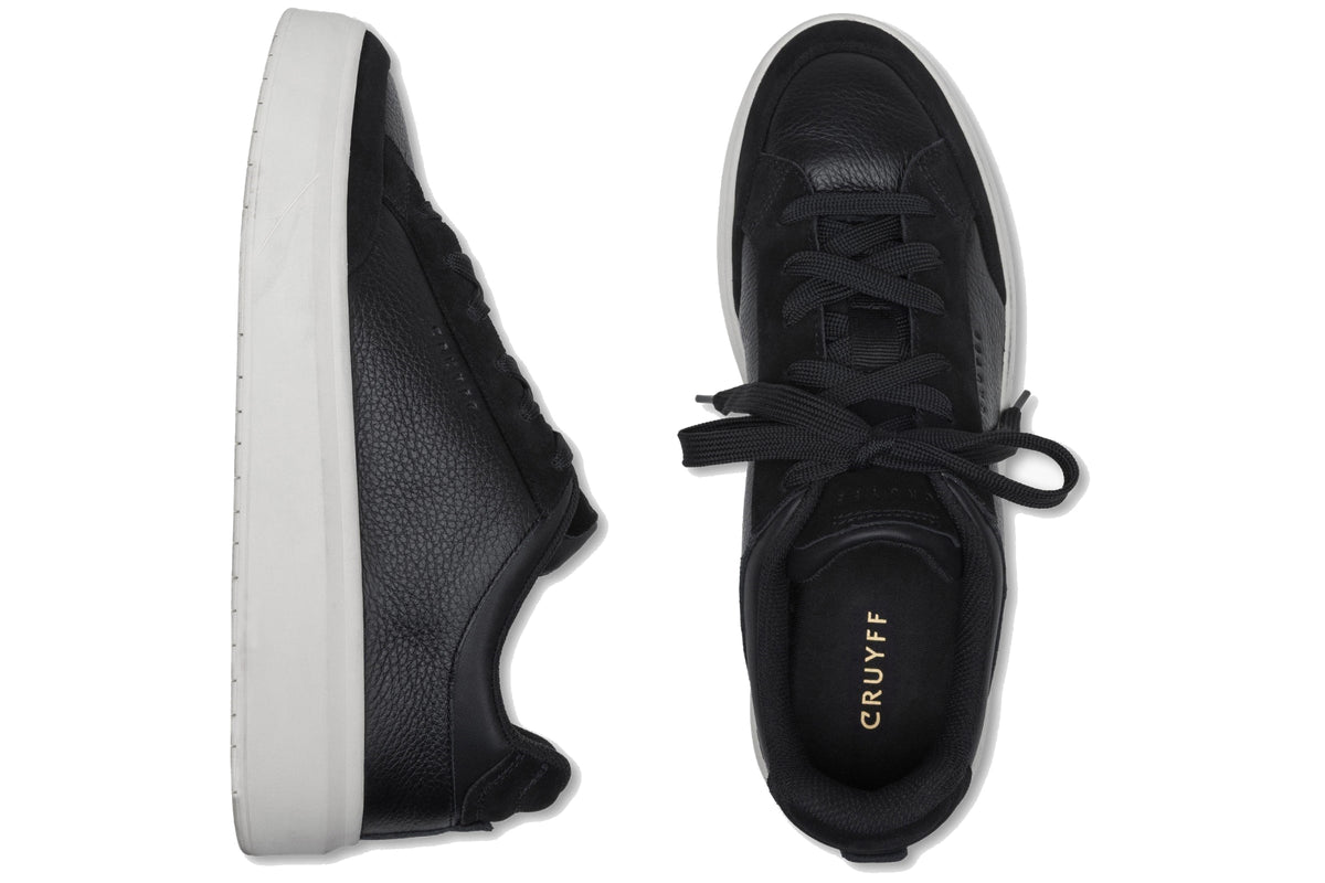 Cruyff Classic Derby Leather Black Mens Trainers