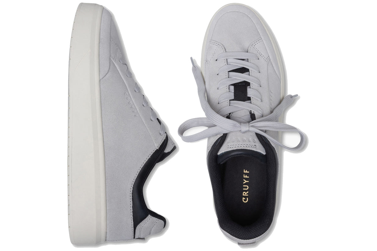 Cruyff Derby Classic Suede Light Grey Mens Trainers